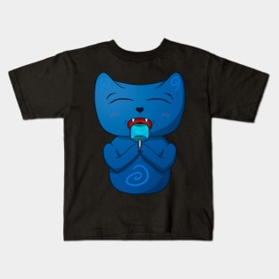 Cat ice cream fanatic Kids T-Shirt